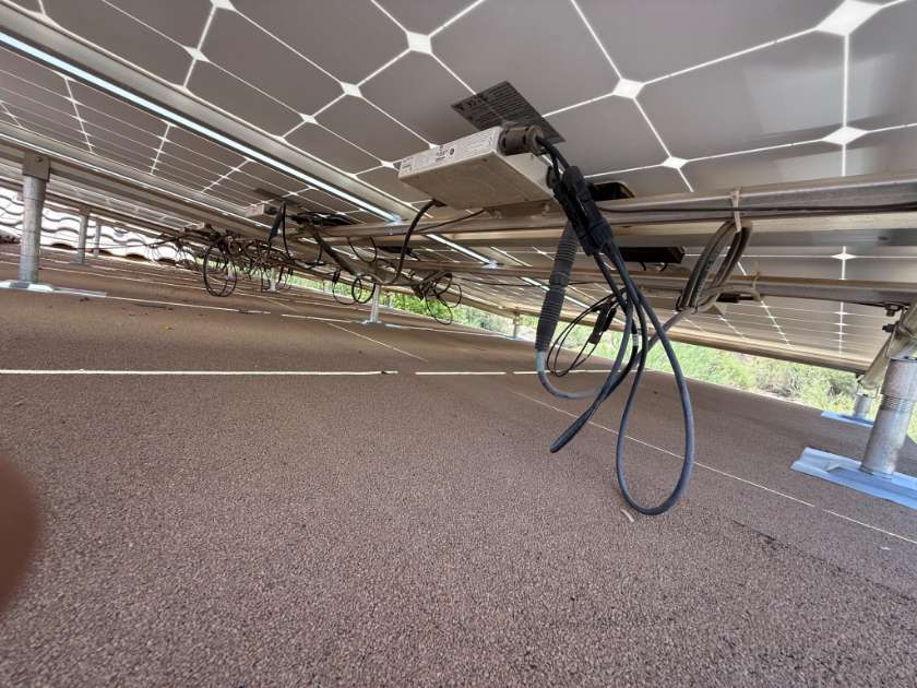 Loose Solar Panel Wires Under Panels